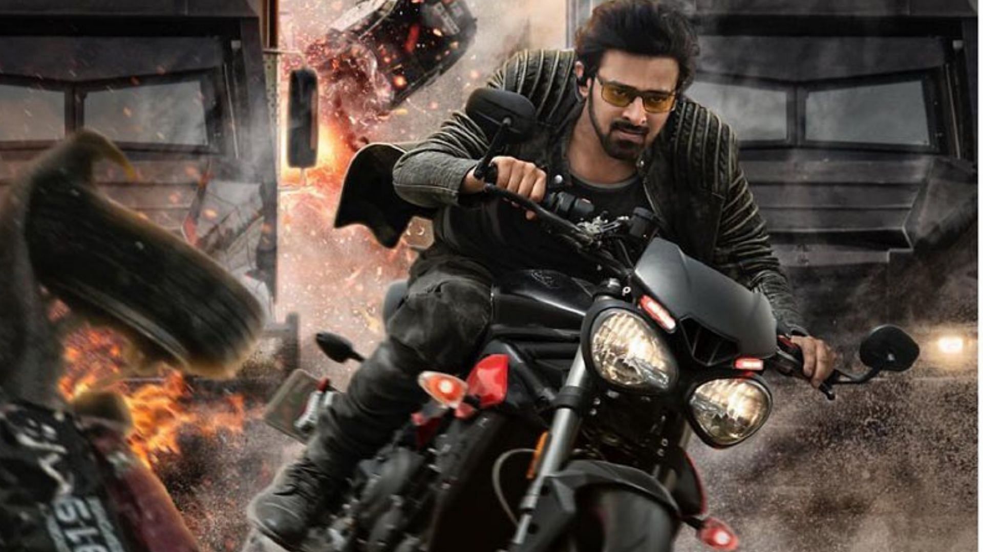 Prabhas in a poster from <i>Saaho</i>.