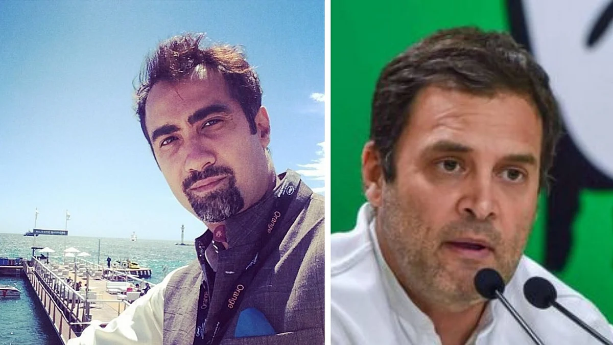 Ranvir Shorey and Rahul Gandhi