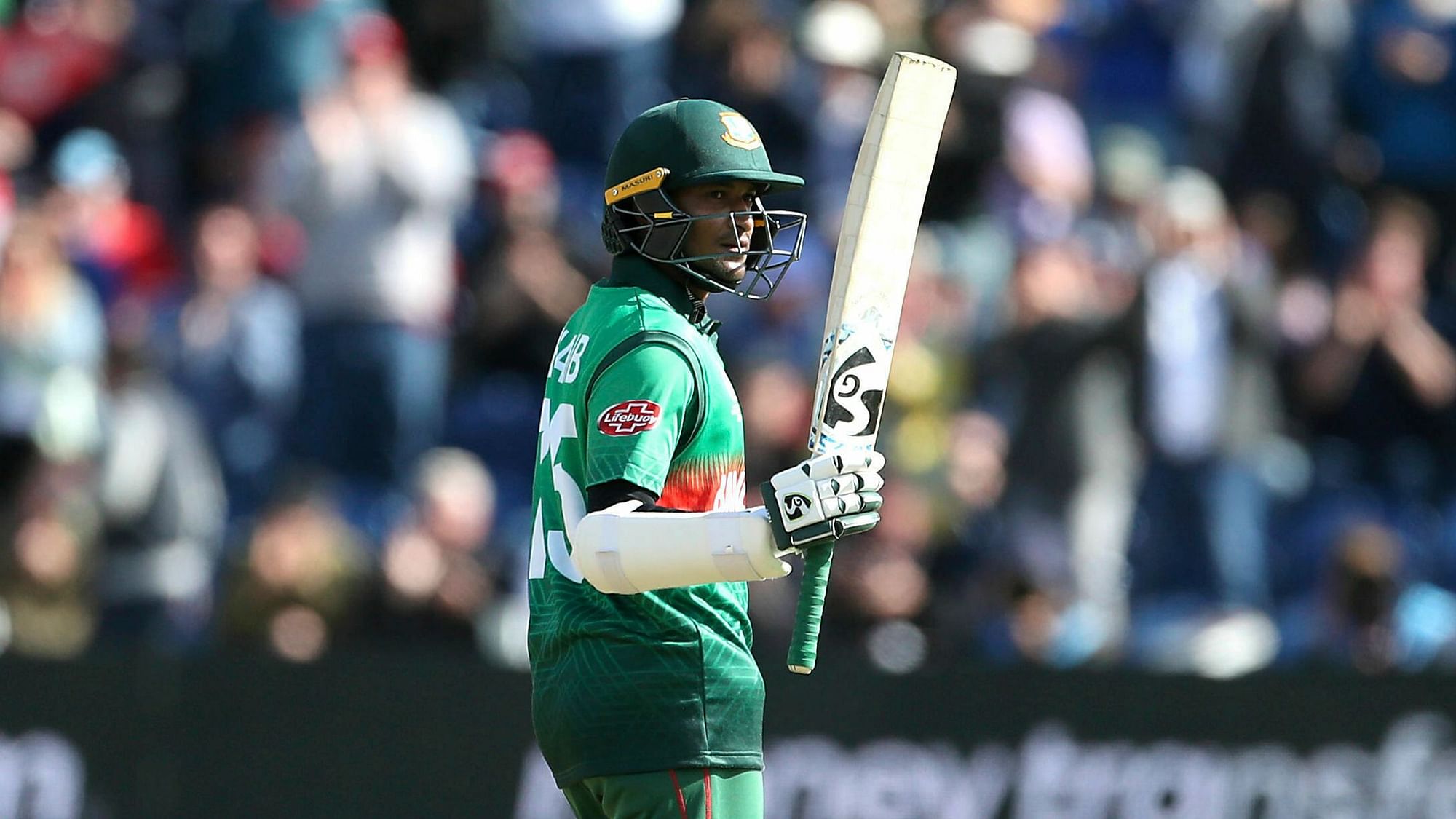 Shakib Al Hasan became to first Bangladesh cricketer to score 1,000 runs in World Cups.