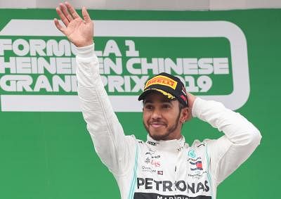 Mercedes driver Lewis Hamilton. (File Photo: Xinhua/Ding Ting/IANS)