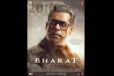 Superstar Salman Khan, known for his chiselled looks, flaunts a bearded old look in "Bharat". The 53-year-old actor gave a glimpse into the look on Monday via social media.