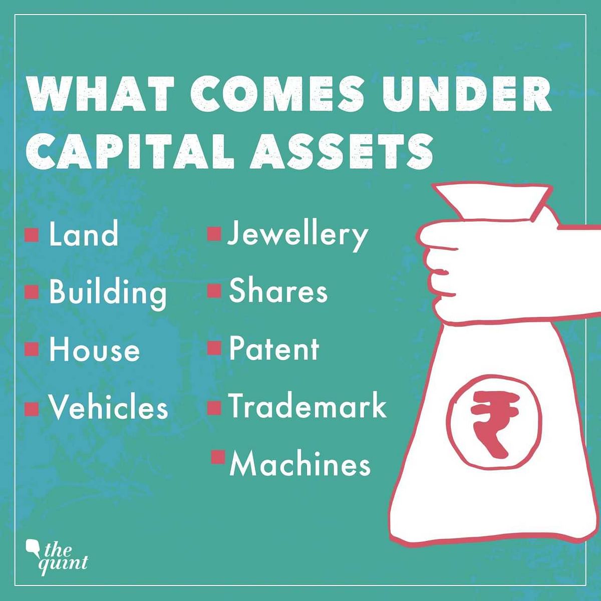 The profit earned by selling a capital asset is termed as capital gains.