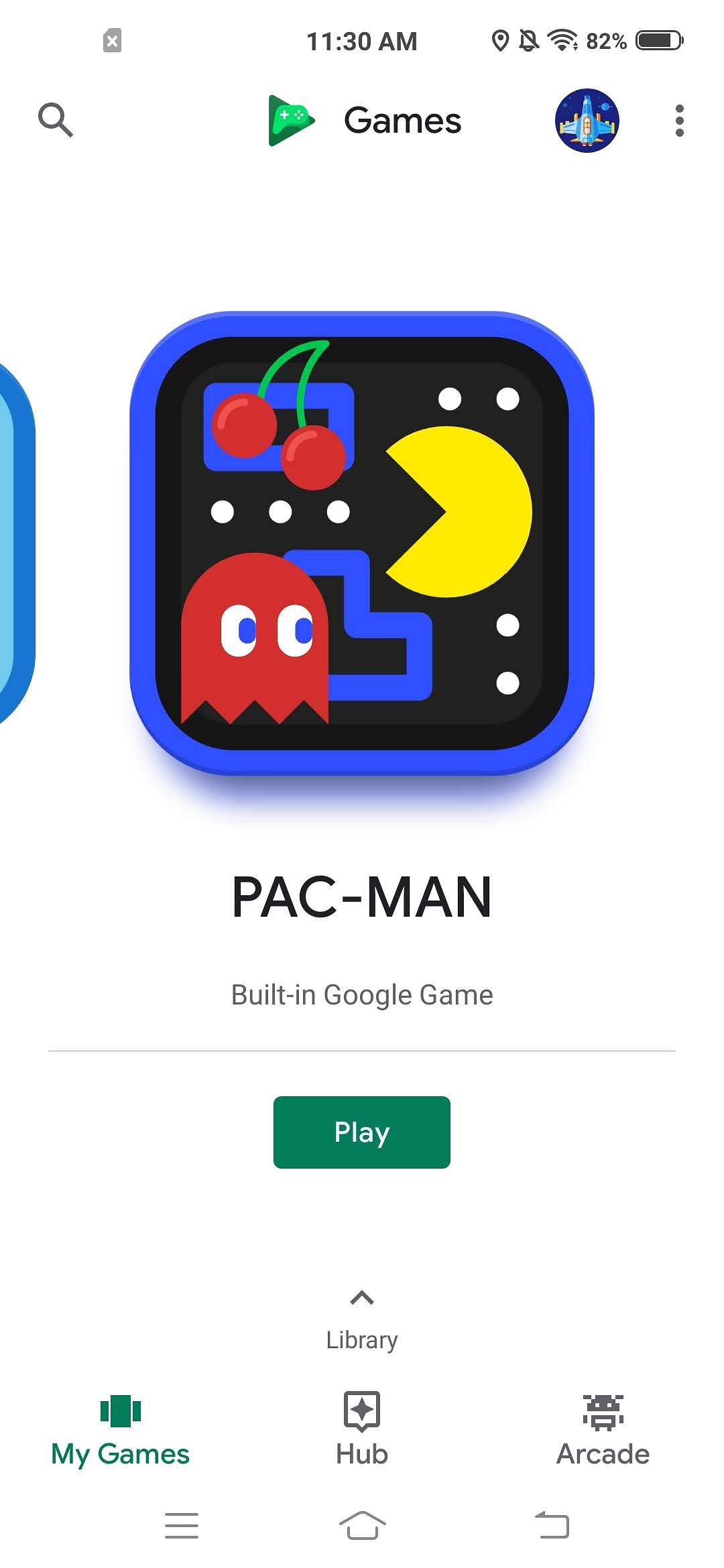 Google Play Games, a default app in most Android phones, has Pac-Man, Snake and even Cricket as built-in games.