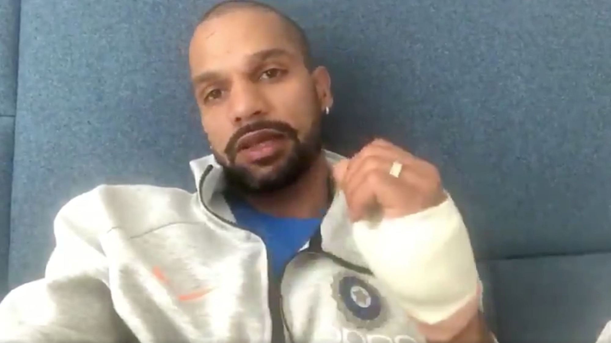Shikhar Dhawan has posted an emotional message after being ruled out of the 2019 ICC World Cup.