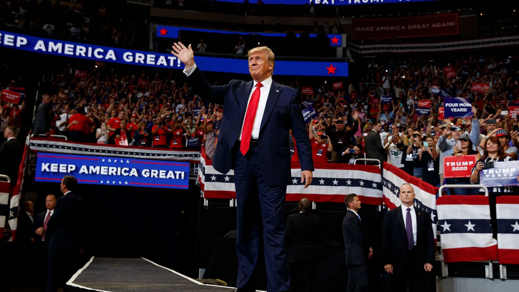 Addressing a crowd of thousands at the Amway Center in Orlando, Florida, Trump complained he had been “under assault from the very first day” of his presidency.