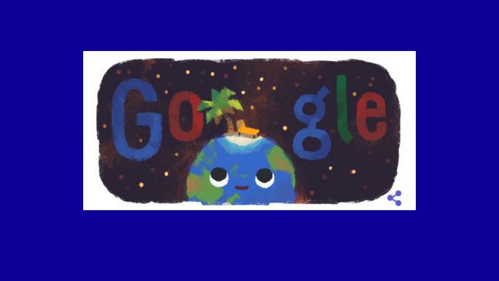 Google celebrated the Summer Solstice with an adorable earth doodle.