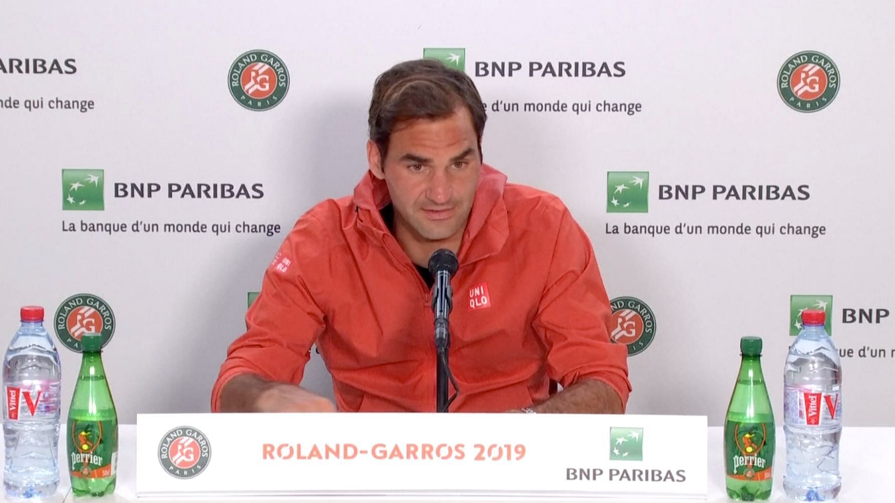 Roger Federer at post-match press conference.