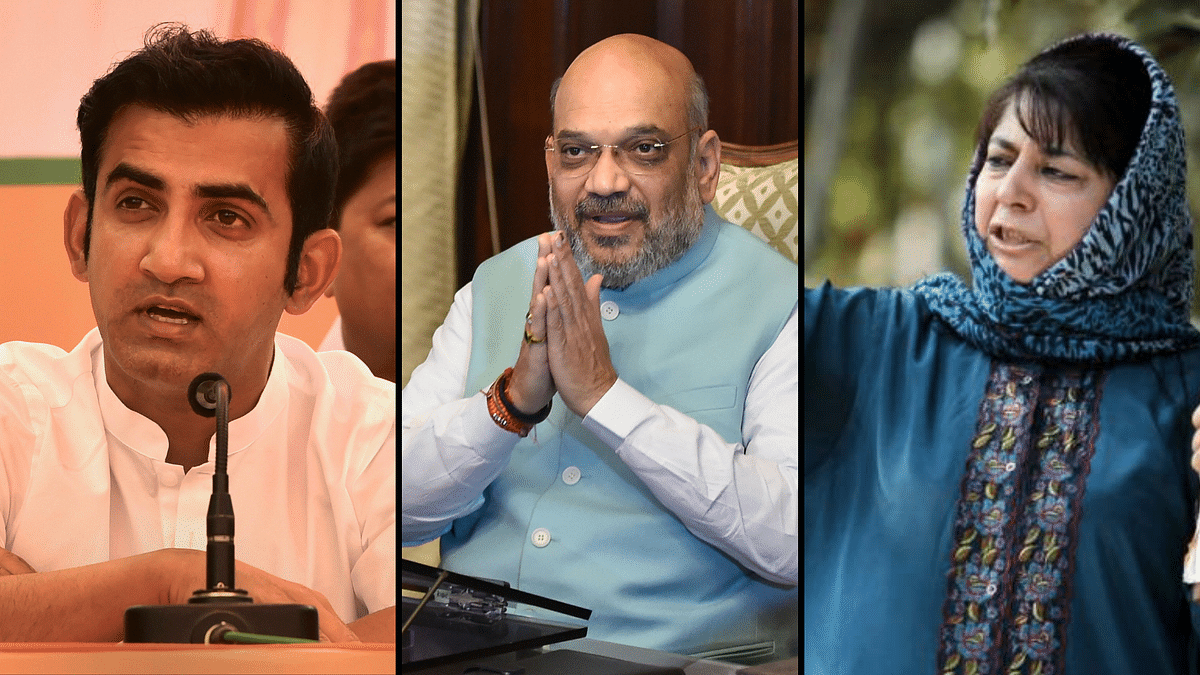 Gambhir & Mufti Engage in War of Words – This Time over Amit Shah