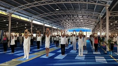 Thousands mark International Yoga Day in Delhi