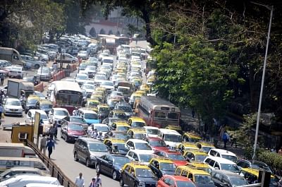 Mumbai is the most traffic congested city in the world, while Delhi is close behind at fourth position, an analysis of traffic congestion in 403 cities across six continents has revealed. (Photo: IANS)