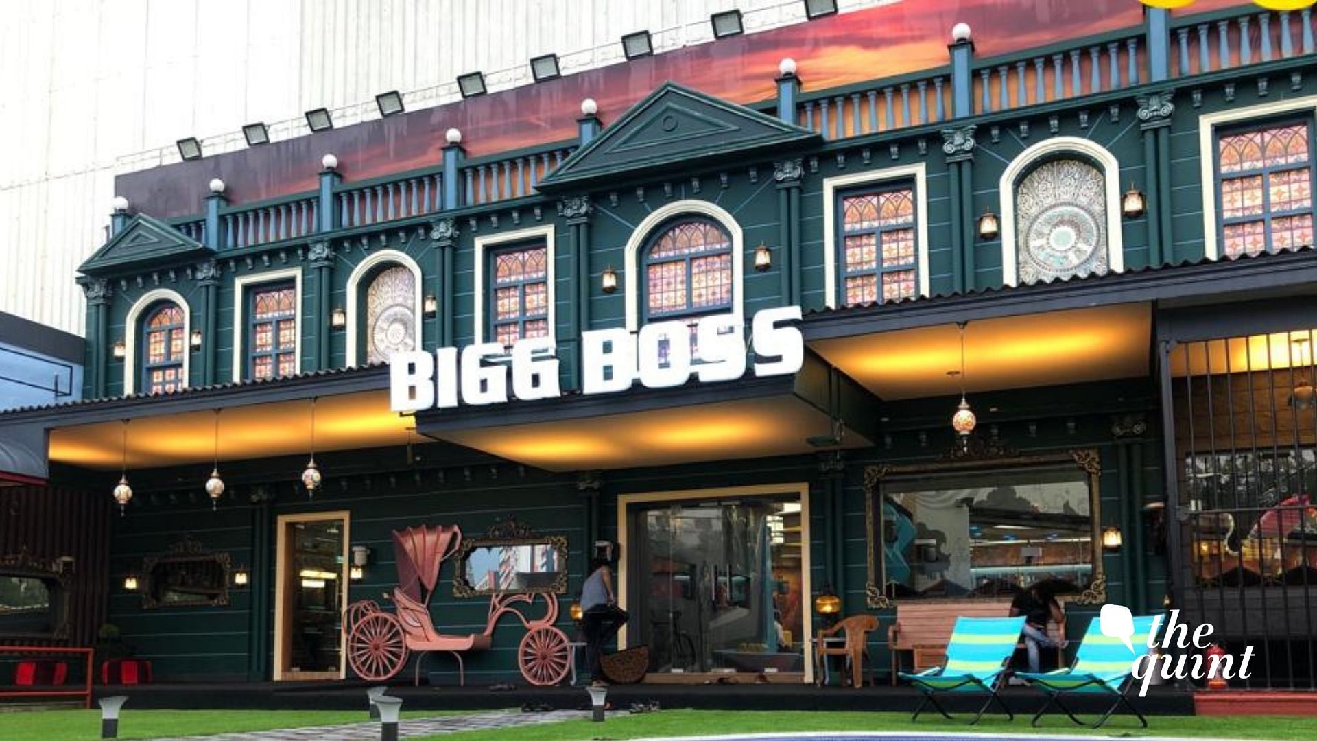 A part of the set for season 3 of <i>Bigg Boss Tamil</i>.
