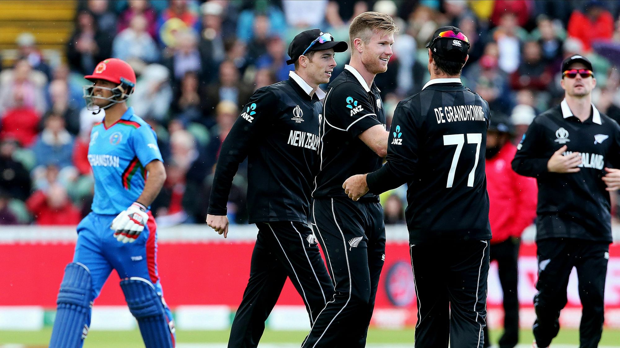 New Zealand speedster James Neesham grabbed his maiden five-wicket haul as he ripped through the Afghanistan batting line-up.