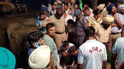 Sangrur: Rescue operations underway to rescue a two-year-old boy who fell into a 150-foot narrow abandoned borewell in a village in Punjab