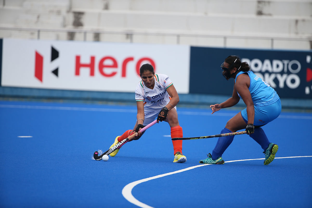 Gurjit Kaur slammed four goals as India stormed into the semis of the FIH Women’s Series Finals hockey tournament