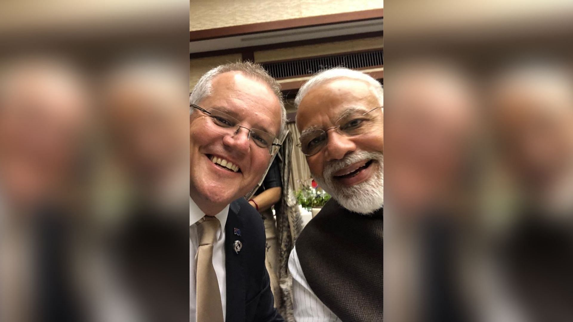 PM Scott Morrison tweeted a picture of the two leaders from the G20 summit.