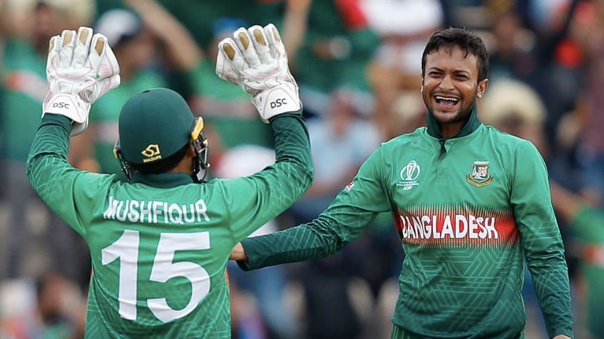Shakib picked up five for 29 after scoring 51 with the bat for Bangladesh.