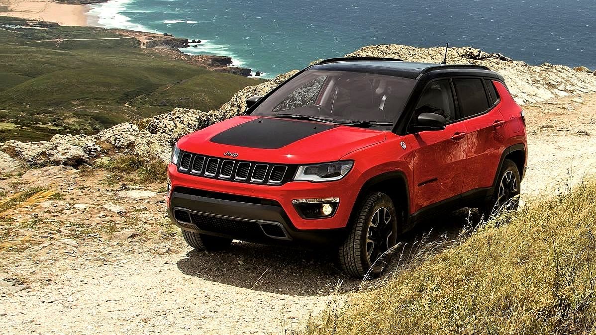 The Jeep Compass Trailhawk variant has more off-road capabilities than the other models.
