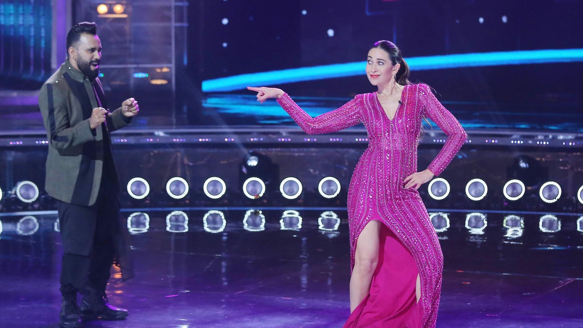 Bosco Martis and Karisma Kapoor on <i>Dance India Dance 7</i>.