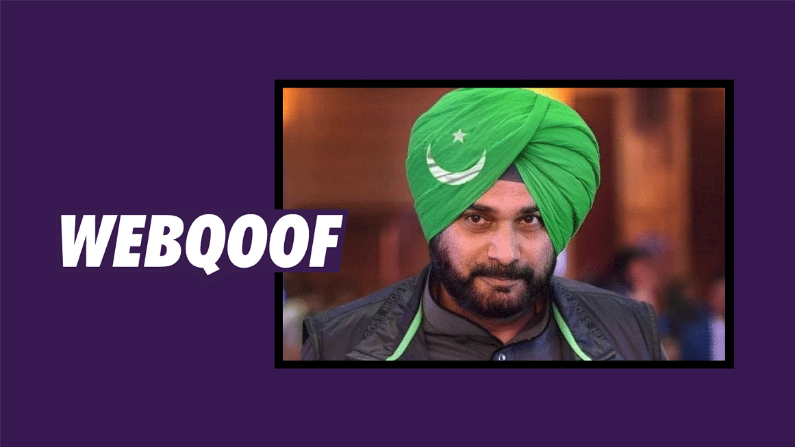 Navjot Singh Sidhu’s image shared by Pakistani leader is morphed.