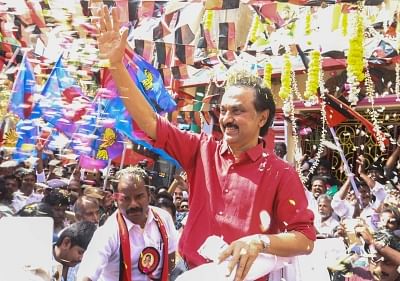 Chennai: DMK Working President M.K.Stalin campaigns ahead of December 21 by-election for the Radhakrishnan Nagar assembly constituency in Chennai on Dec 19, 2017. (Photo: IANS)