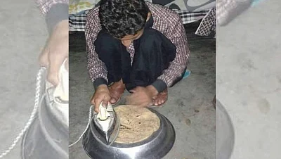 A rainy weekend & were staying home. My wife asked me if I wanted to help cook some interesting dishes. I sent her this picture saying this is how I work & asked if she was sure my skills were relevant. (Photo: Twitter/@anandmahindra)