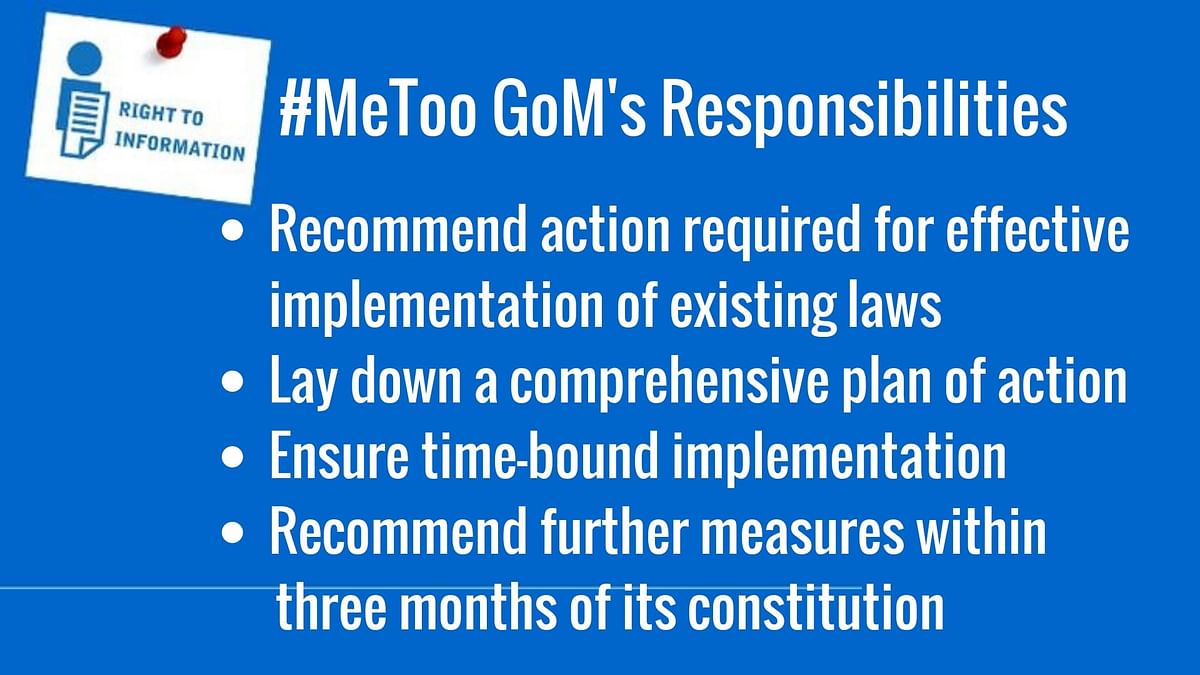 We neither know about the work done by GoM nor if it led to the law being strengthened or restructured.