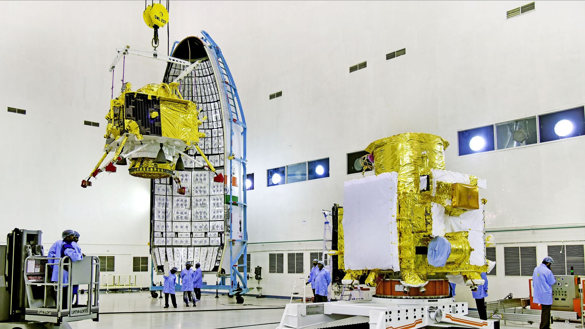The launch of Chandrayaan-2 was called off in the early hours of Monday.