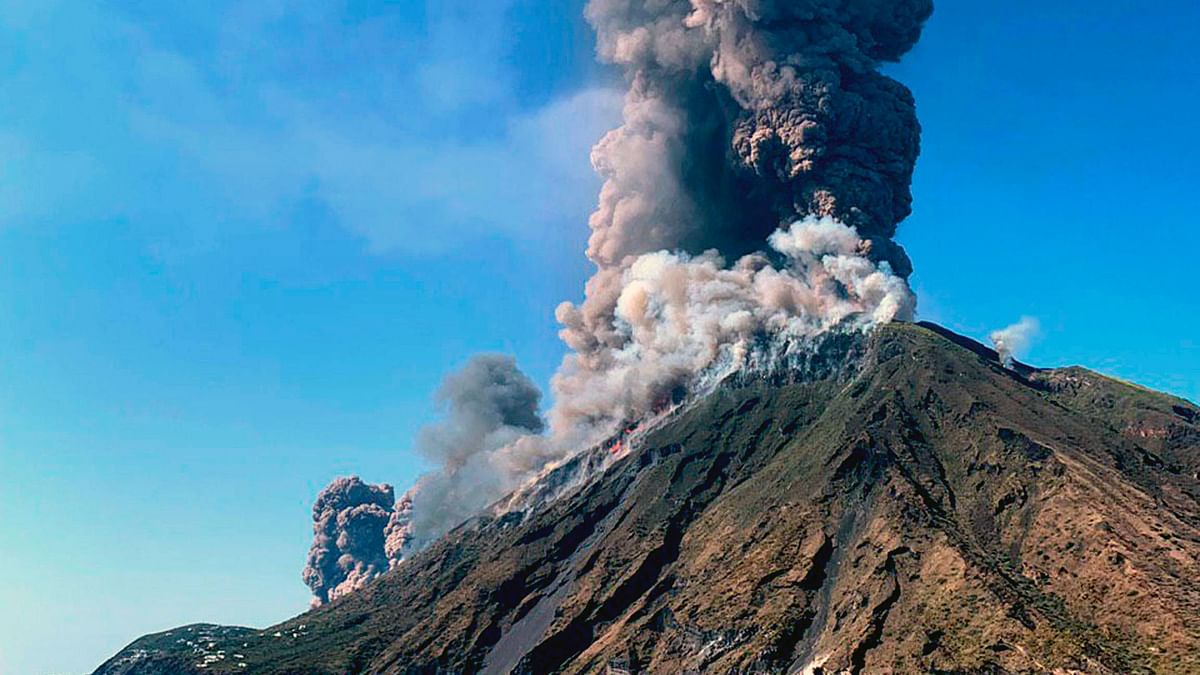 In Photos: Volcano Erupts on Sicily’s Stromboli Island, 1 Killed