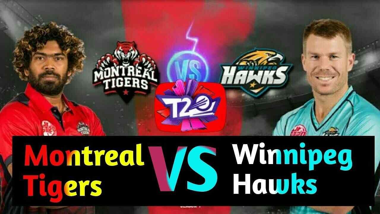 Montreal vs Winnipeg Live Steaming: Montreal Tigers will be facing Winnipeg Hawks in the ongoing GT 20 Canada 2019 on 27 July 2019.