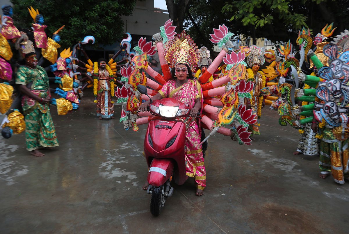 Elaborate and vibrant processions are carried out on the local streets in the month of July/August.