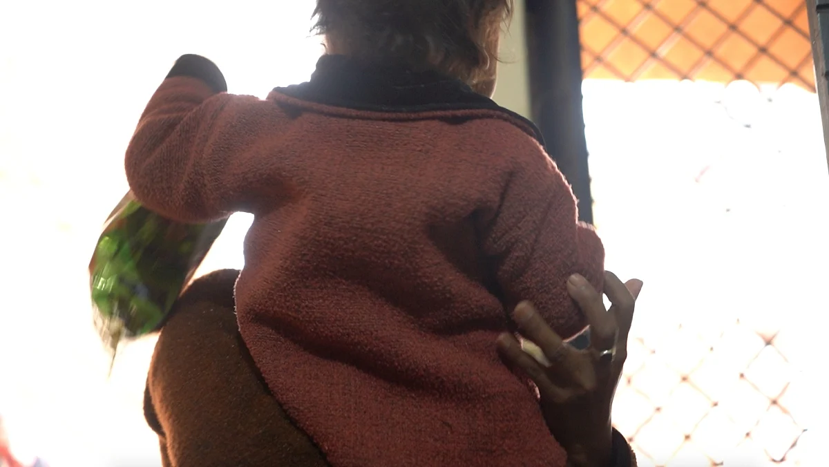 Geeta, with her youngest, Chhutki.