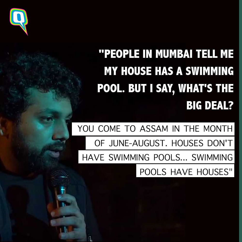 In a YouTube video, stand up comedian Abhineet Mishra talks about the Assam floods and the apathy around it