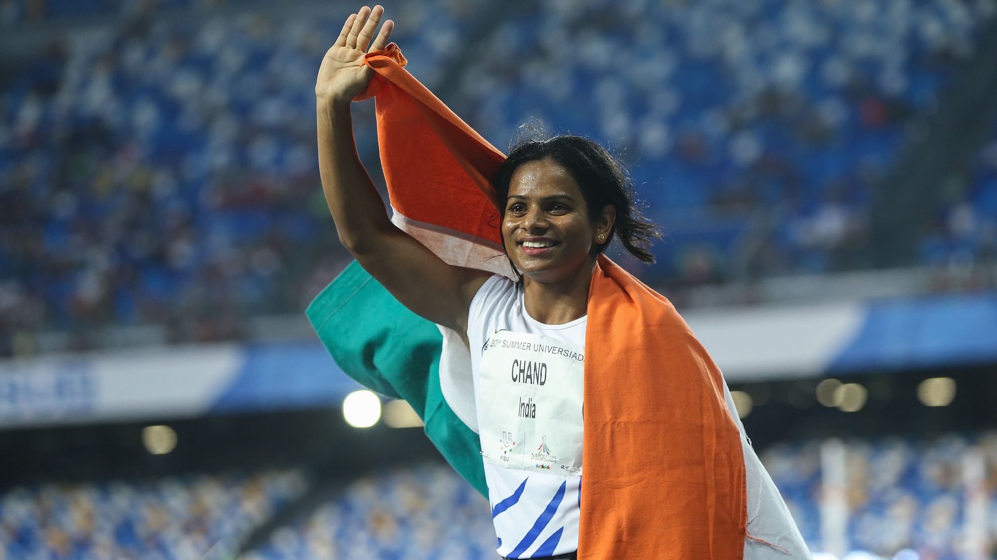 Dutee Chand became the first Indian woman track and field athlete to clinch a gold medal in the World Universiade.
