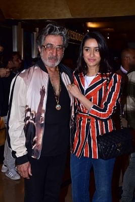 Shraddha Kapoor with her father Shakti Kapoor. (Photo: IANS)