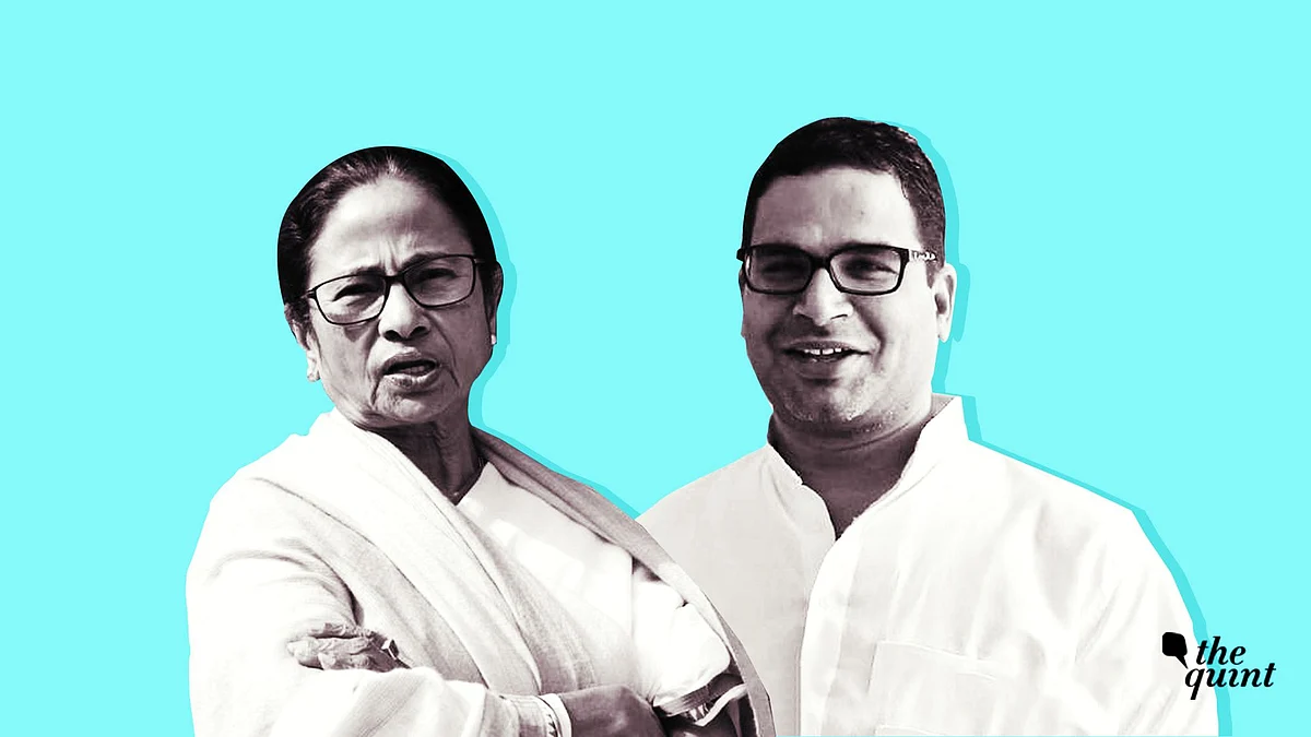 West Bengal CM Mamata Banerjee (left) and election strategist Prashant Kishor. 