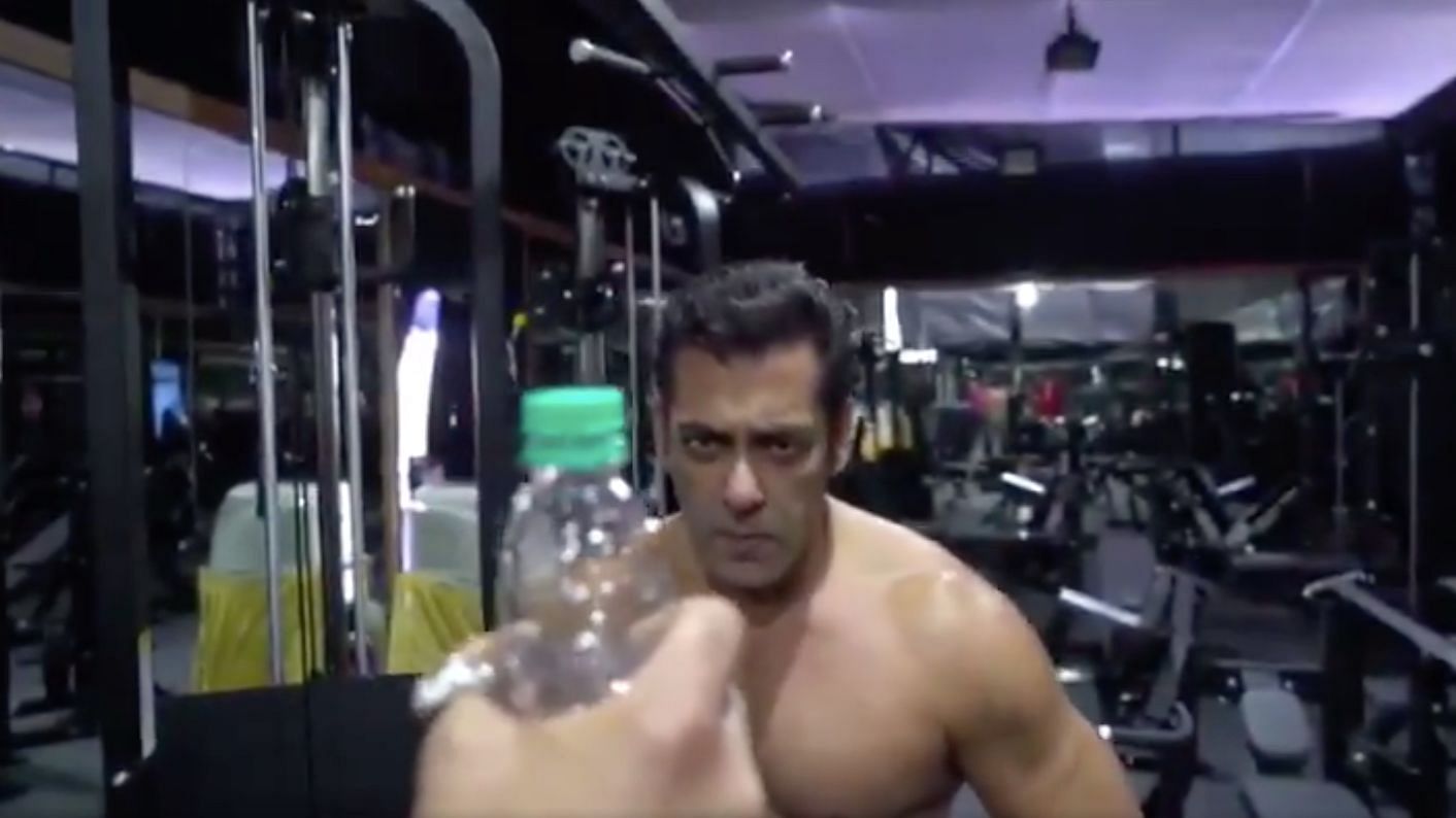 Salman Khan takes up the #BottleCapChallenge.