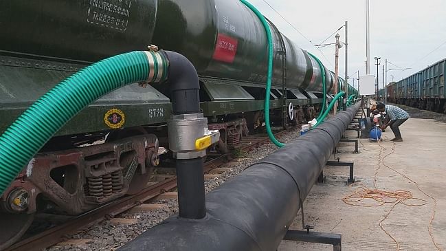 A train has been tasked to carry water to Chennai from Tamil Nadu’s Jolarpet.