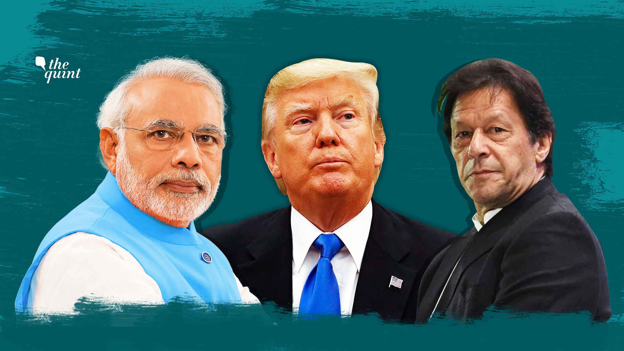 PM Narendra Modi, Donald Trump and Imran Khan.