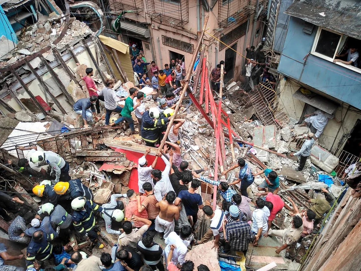 Mumbai Building Collapse LIVE: Search Operations Called ...