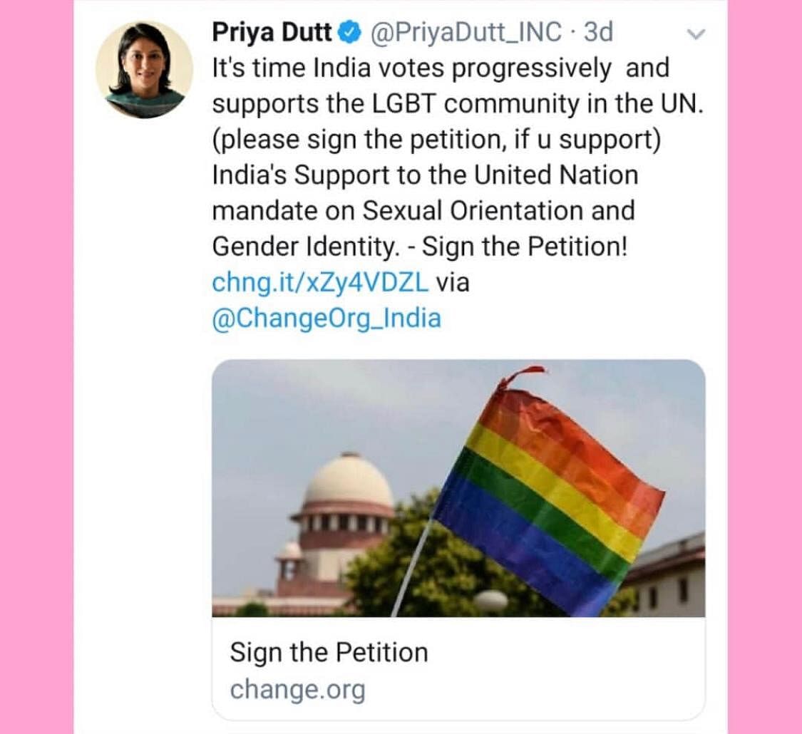 Petition urges India to vote in favour of UN Mandate on sexual orientation and gender identity.