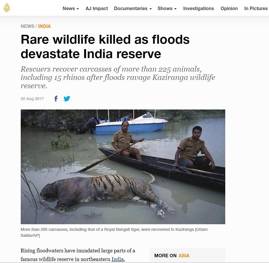 Of the many photos of the Assam floods on social media, not all are from Assam or not from the recent floods.