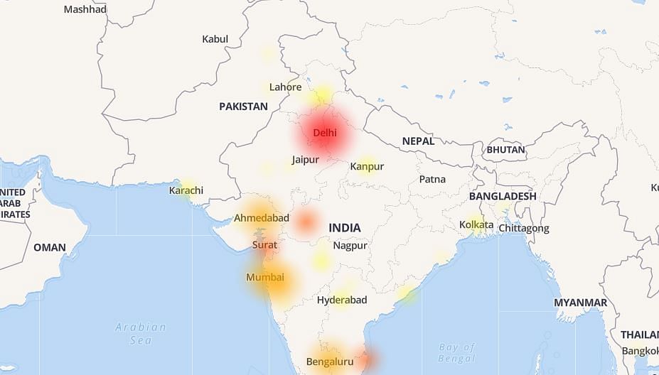 The messaging platform was reported to be down by users in India on Friday this week.