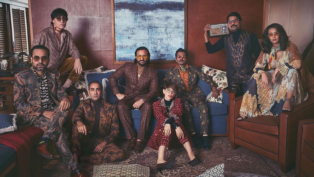 Cast of <i>Sacred Games</i> Season 2 in a retro look.