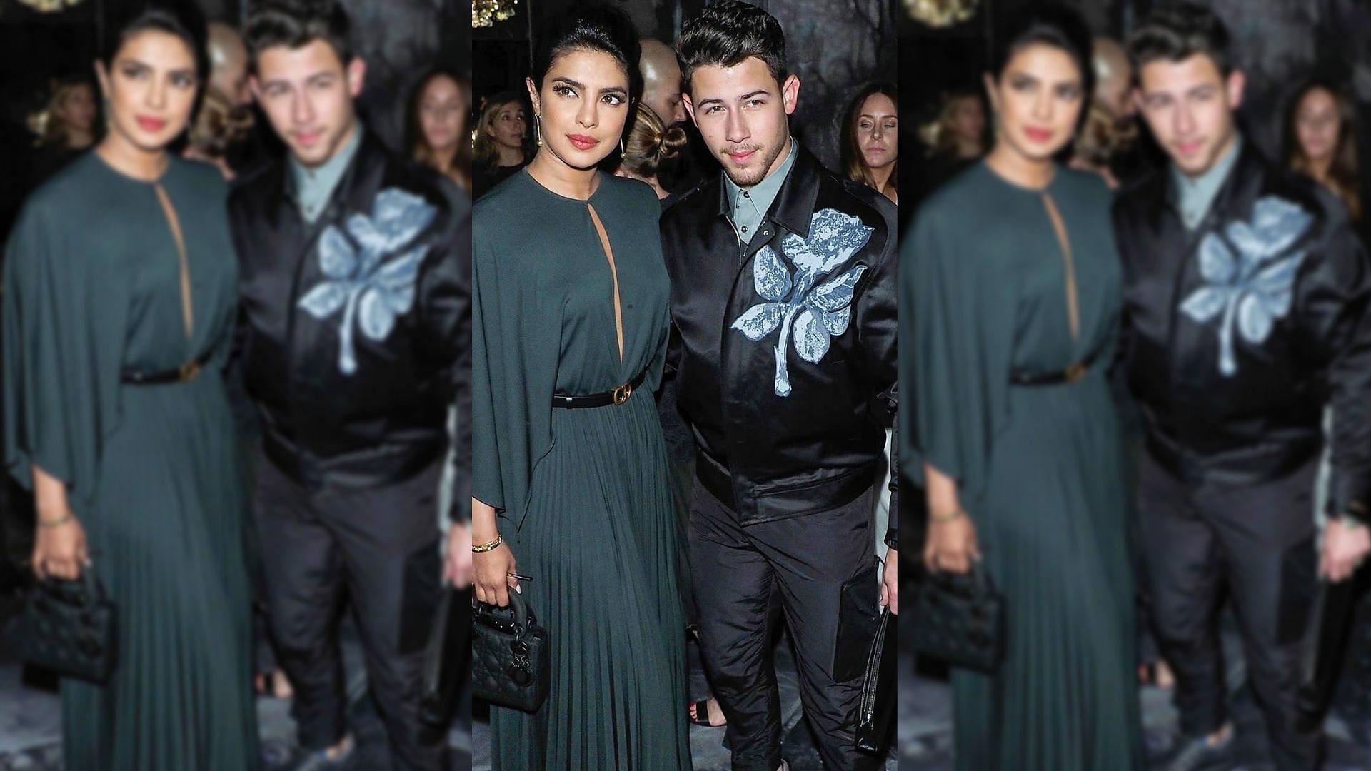 Priyanka Chopra and Nick Jonas at the Paris Fashion Week.