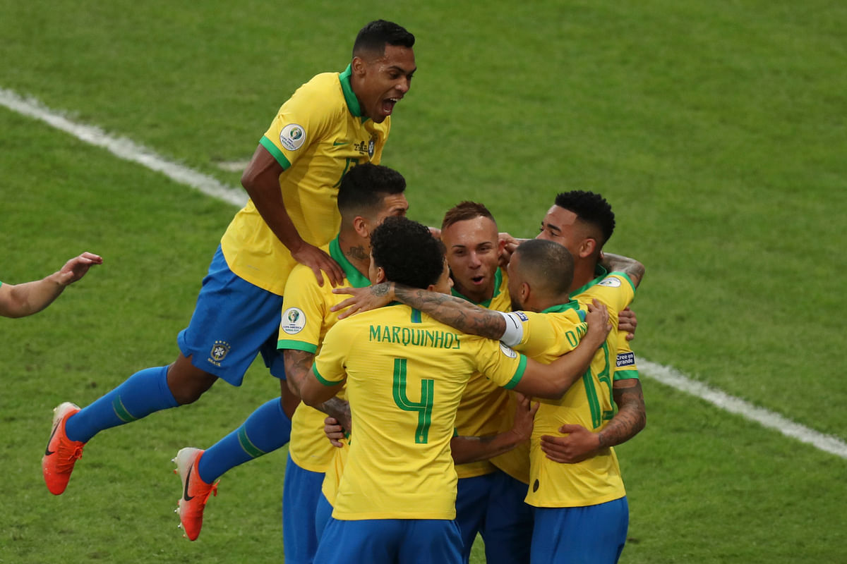 Everton, Gabriel Jesus and Richarlison scored a goal each to give Brazil its ninth South American championship.