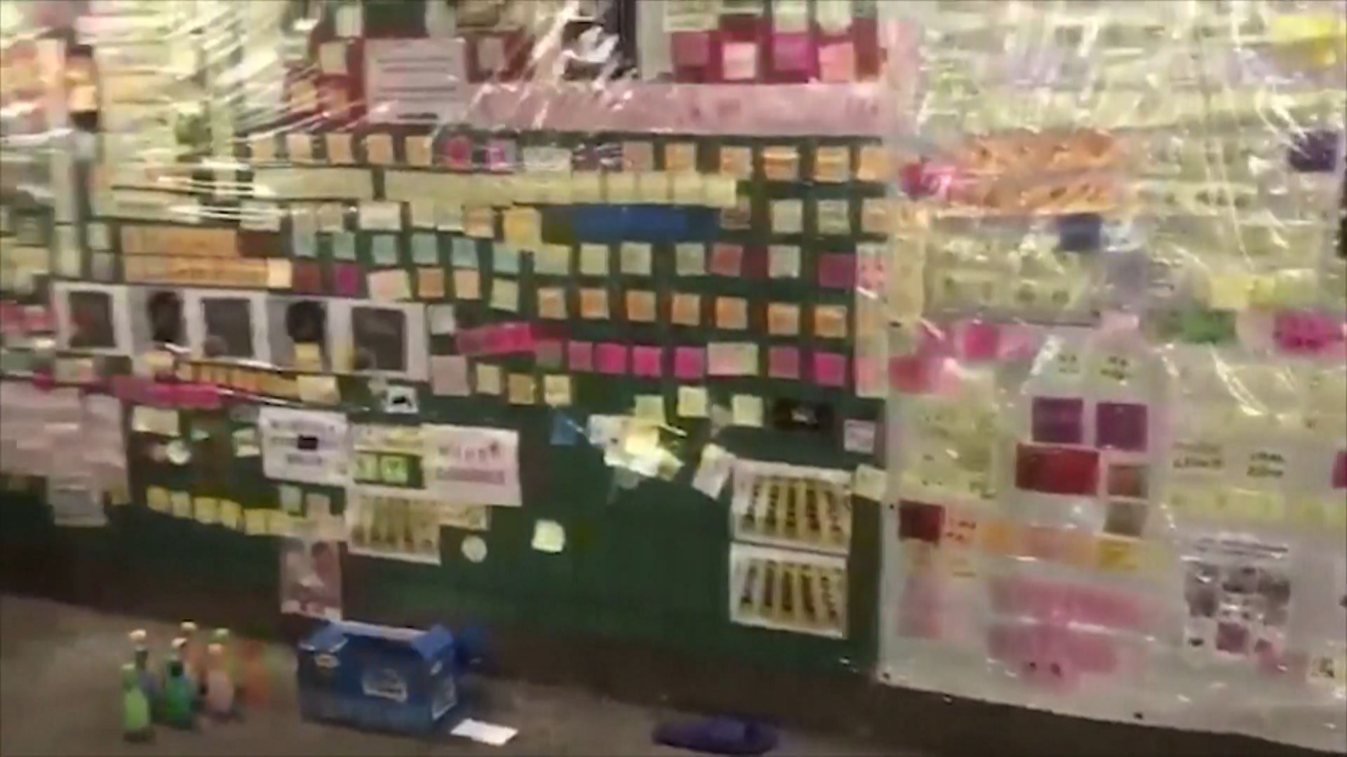 In Hong Kong, colourful notes on walls inspired by Prague’s famous ‘Lennon Wall’ have emerged outside the city’s parliament.