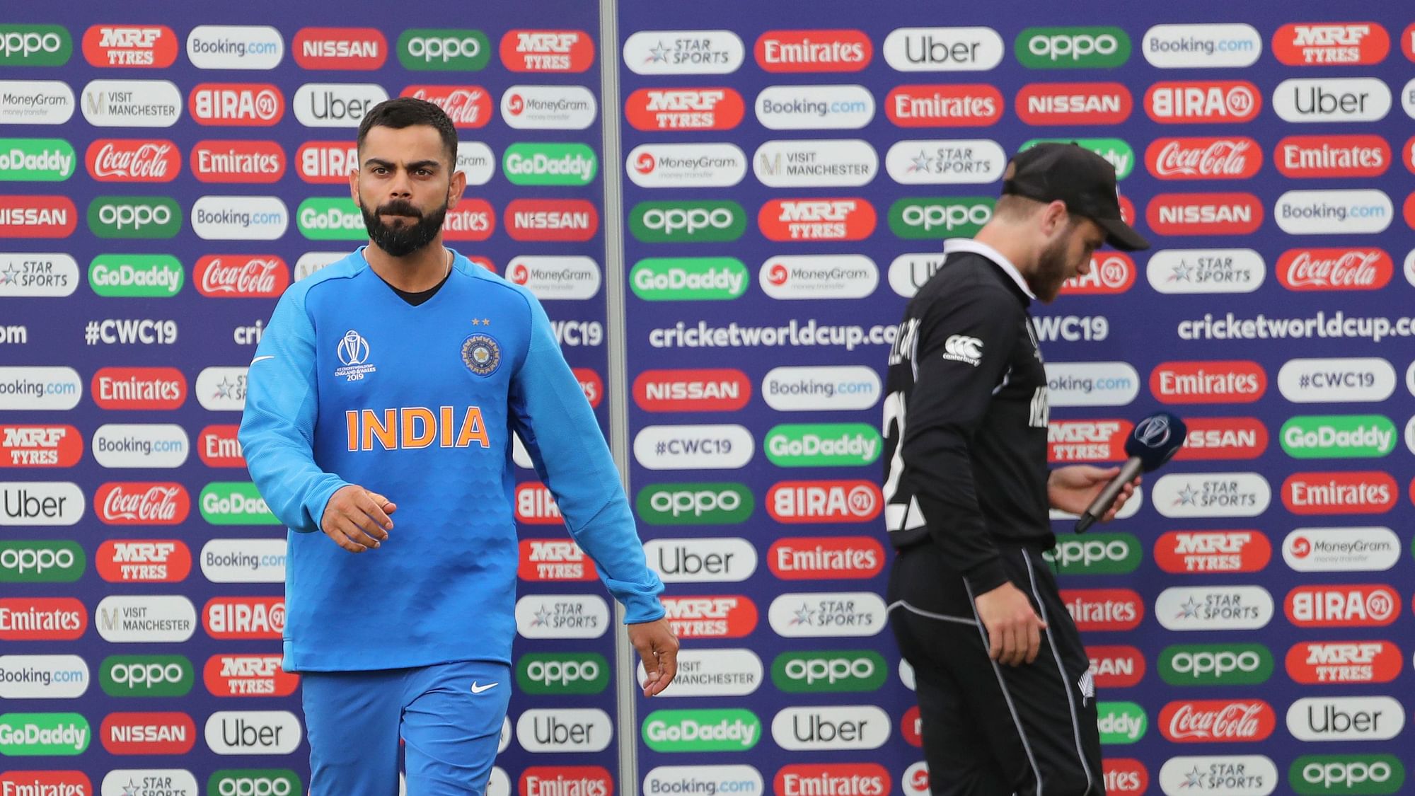 India lost to New Zealand by 18 runs in a two-day semi-final of the 2019 ICC World Cup in Manchester.
