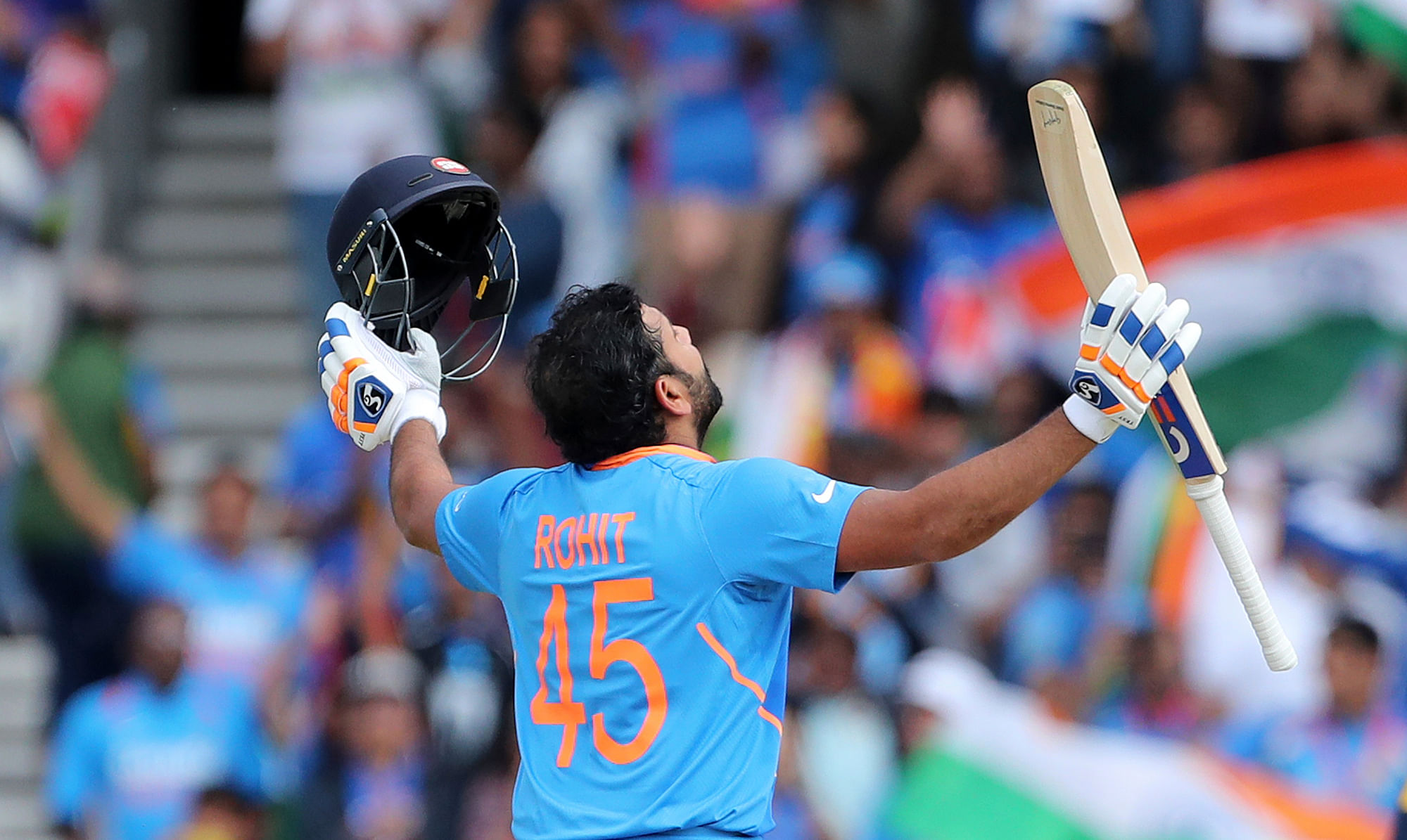 Rohit has so far scored 647 runs in eight innings with five centuries.