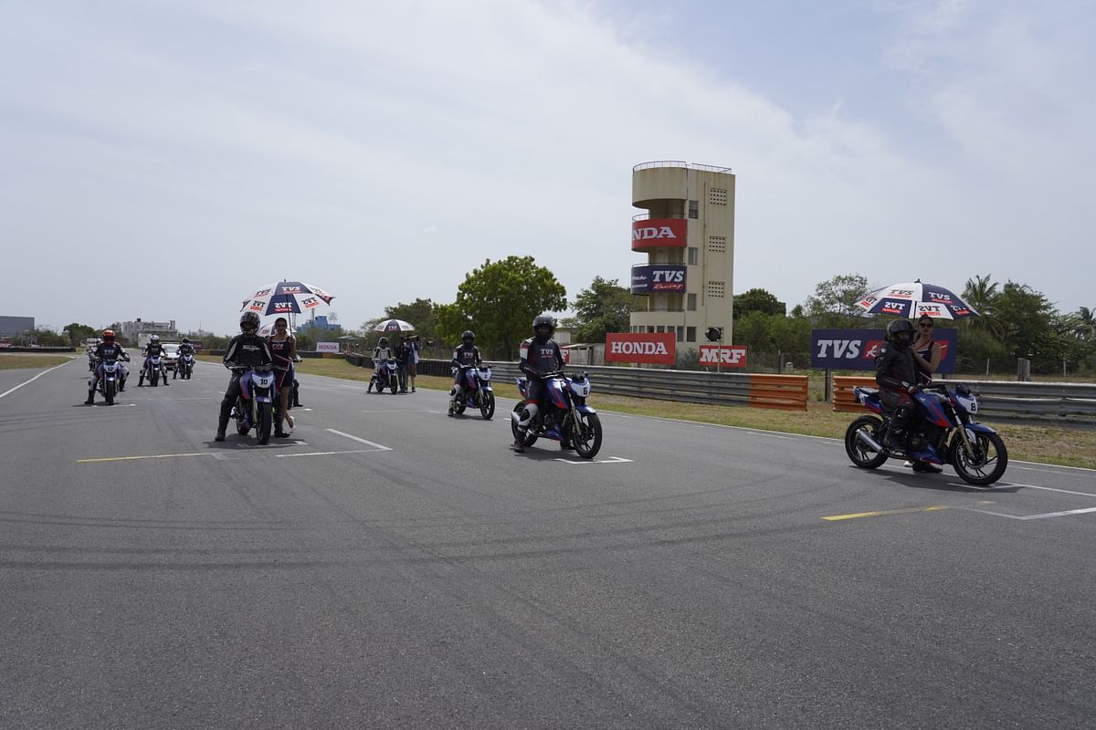 The TVS Young Media Racer Championship is a racing program that offers auto journalists a taste of motor sport.