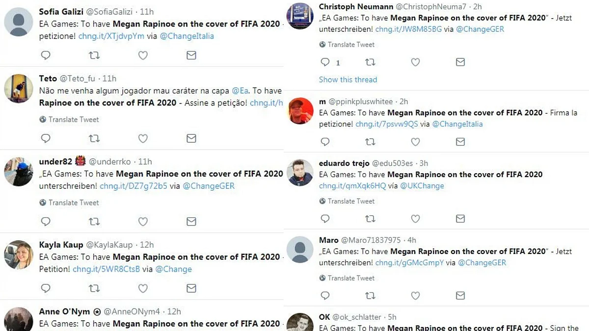 Fans on Twitter